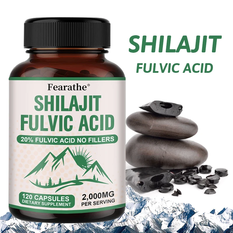 

Shilajit Capsule Original High in Trace Minerals & Fulvic Acid for Energy,Muscle Strength &Immunity, Endurance