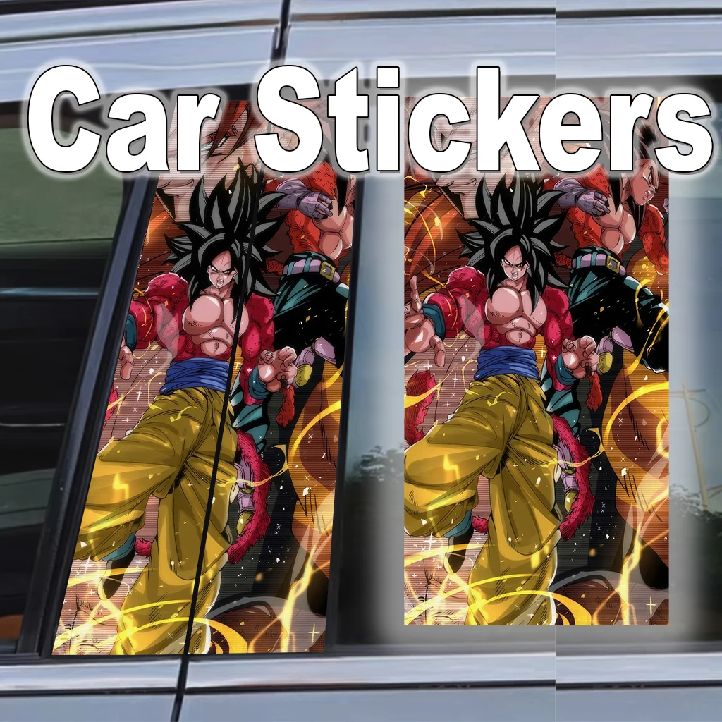 

Dragon Ball Goku Car Door Waterproof Sticker B Pillar Decal Decoration Anime Self-adhesive Decor Gift Car Exterior Super Saiyan