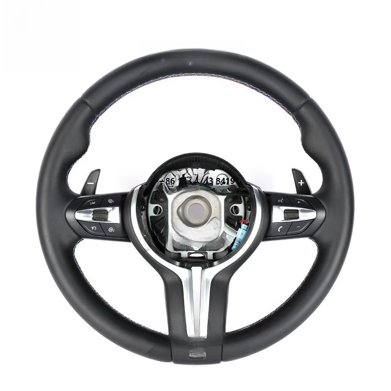 

US stock full leather steering wheel for F10 F11 F07 F90 F06 F12 F13 F01 F02 F03 F06 F91 F92 F93 M5 M6 M7 M8 5-7 series