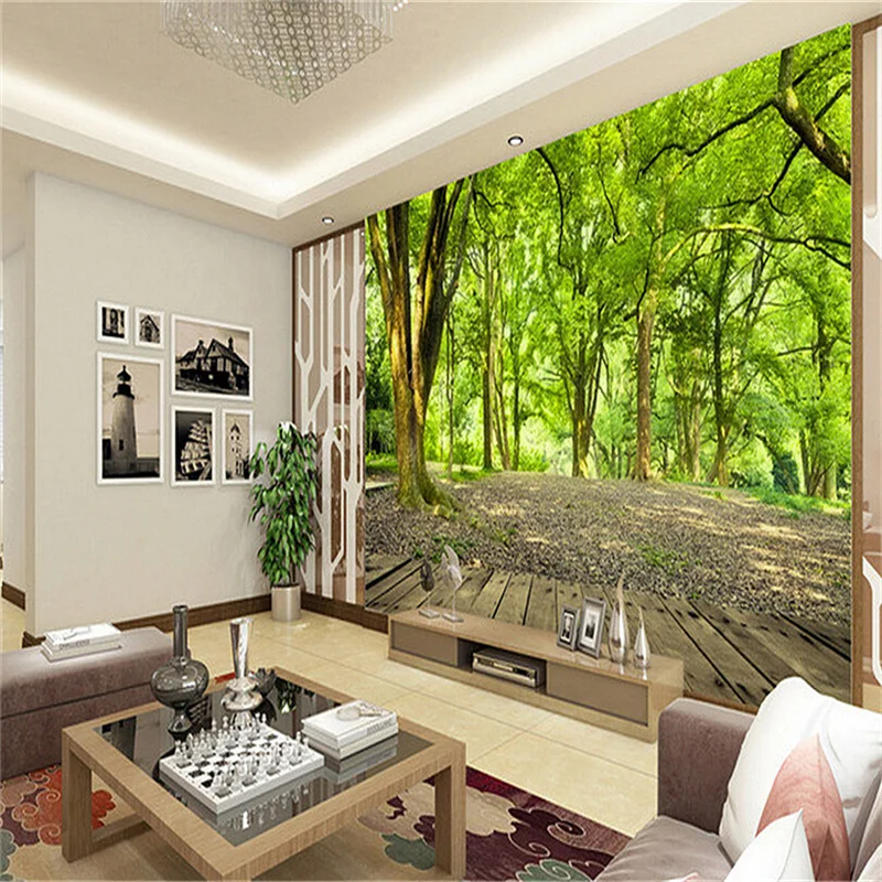 Large 3D Photo Wallpaper Nature Landscape Wall Paper 3D Living Room Bedroom TV Sofa Backdrop Mural Wallpaper 3D Wall Covering