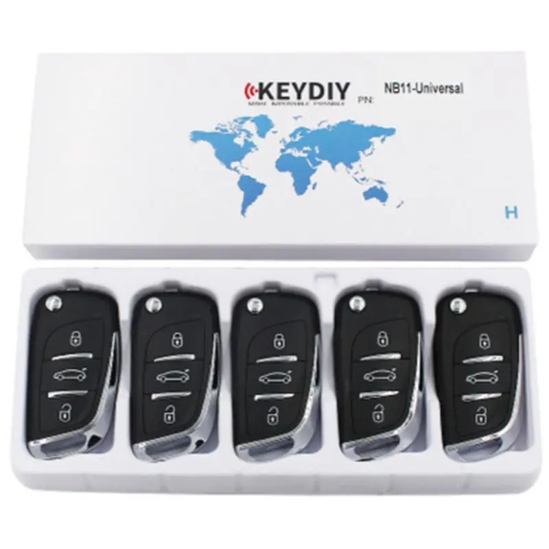 1pcs KEYDIY KD Multi-functional Universal Remote Key NB11 for Peugeot Style Car Remote Key for KD900+ URG200 KD-X2 NB-Series