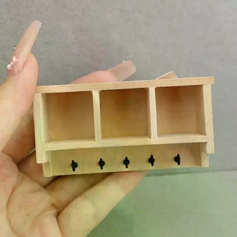 1/12 Poppenhuis Simulatie Mini Wandplank Ophangrek Model Poppenhuis Woonmeubilair Decoratie Poppenhuis Accessoires