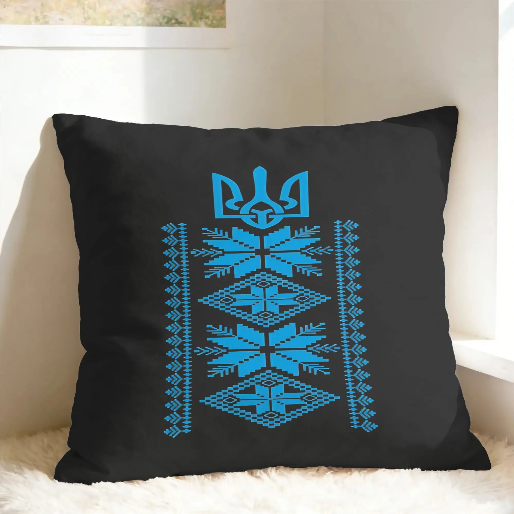 Ukrainian Vyshyvanka Pillow Case  Soft Pillow Cover Retro Trendy Pillowcases For Sofa Car Home Decor