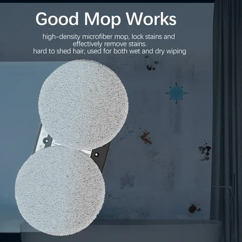 Fönsterdammsugningsrobot Smart fönsterglastvätt Elektrisk glas Limpiacristale Fjärrkontroll Automatisk fönsterputsare 9 best sales smarta apparater - №7