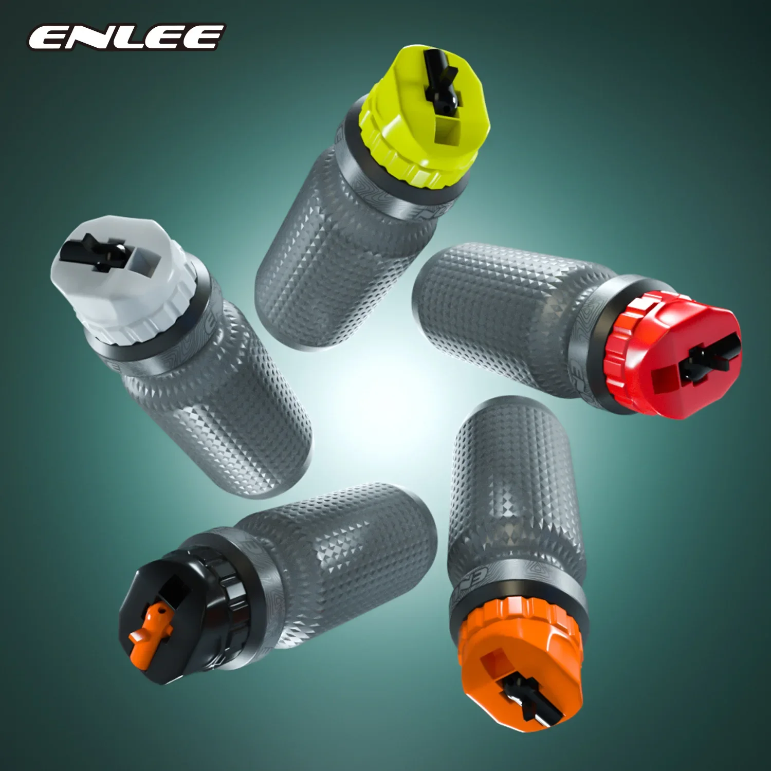

ENLEE Bike Kettle Cage Outdoor Sports Water Bottle Leak-Proof Waterbottle Portable Camping Hiking Bicycle Flask Kettle holder