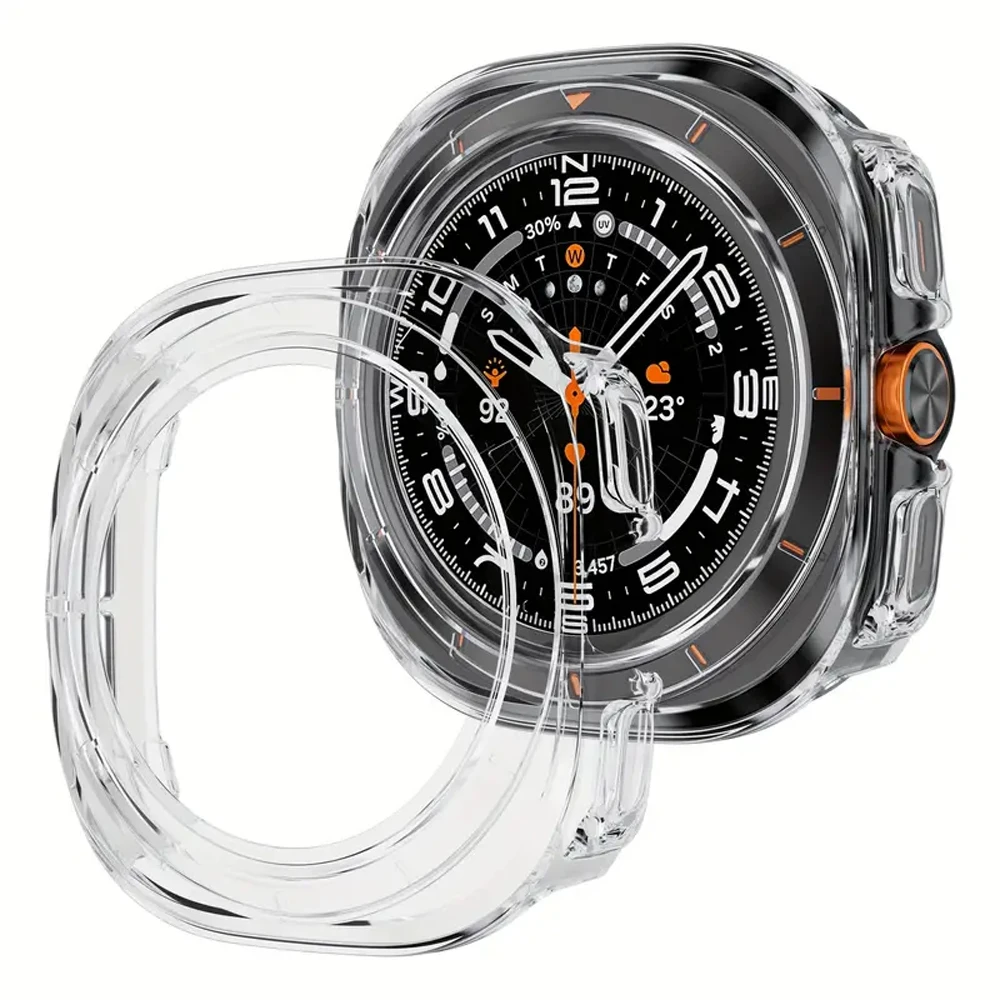 Case for Samsung Galaxy Watch Ultra 47mm smartwatch accessories Screen Protector Hard PC Bumper Frame Galaxy Watch 7 ultra Cover