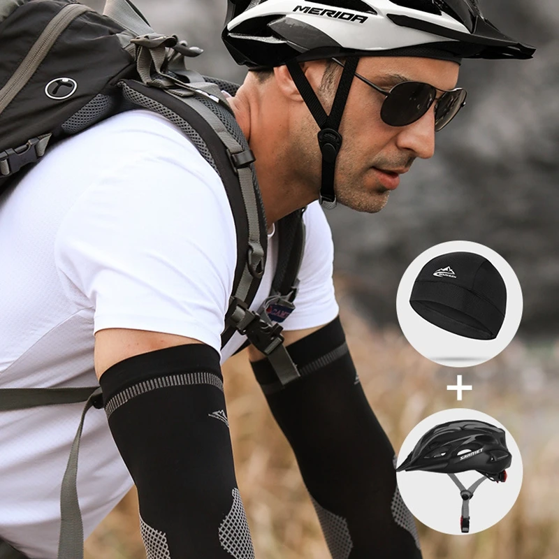 Quick Dry Anti-uv Sports Hat Cooling Skull Cap Helmet Liner Sweat Cap For Outdoor Bike Running Hat For Men Women