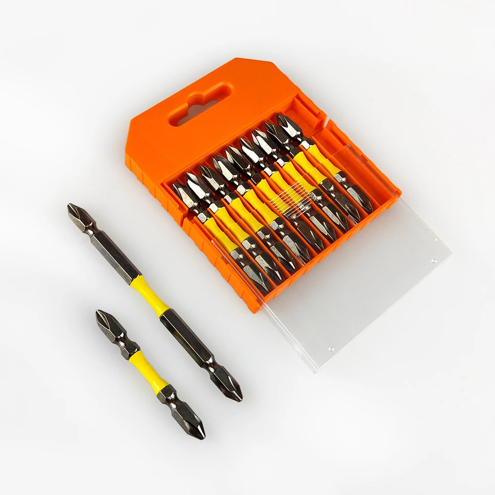 10Pcs Doppel Ende Schraubendreher-bits Kreuz Kopf Bohrer S2 Hohe Legierung Stahl Hohe Magnetische Hohe Drehmoment Geeignet Für elektrische Werkzeuge – Detail 2