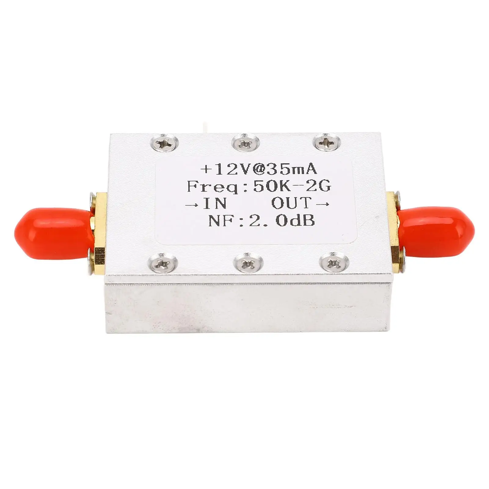 Ultra Wideband LNA RF Amplifier 50K-2GHz High Gain Low Noise 31dB Broadband Amplifier DC 9-15V Accessory