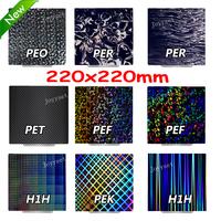 220x220mm PEI Plate Doule Sided Print Build Plate Spring Steel Sheet For Anet A8/Anet A6 Wanhao Duplicator I3 Anycubic Mega Pro