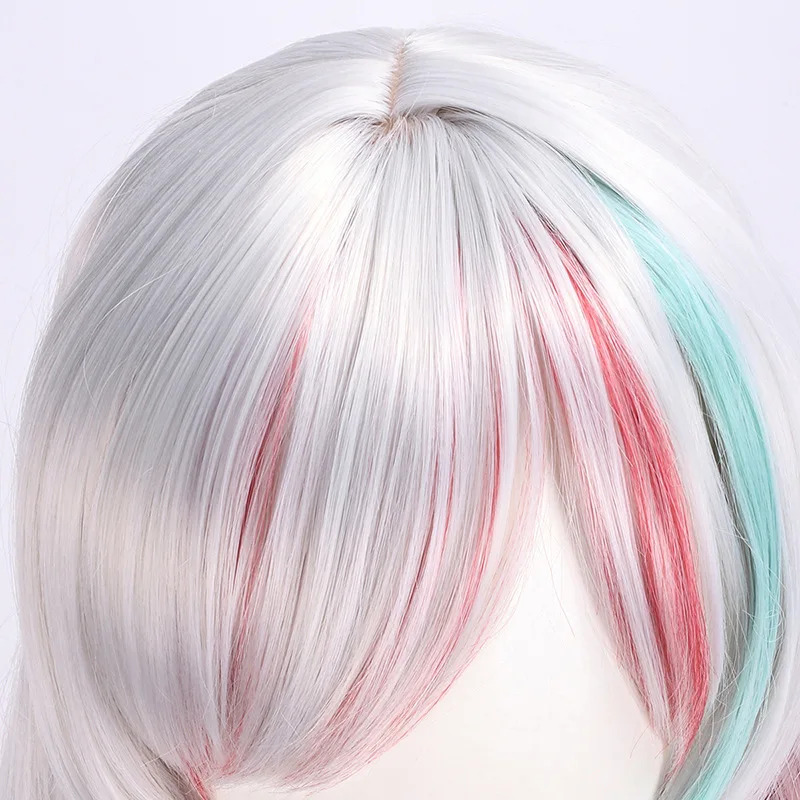 Anime Vtuber Ishigami Nozomi Cos Wigs with Cosplay Costumes Headwear 95cm Long Simulation Scalp Thick Mixed Puffy Long Hair Wigs