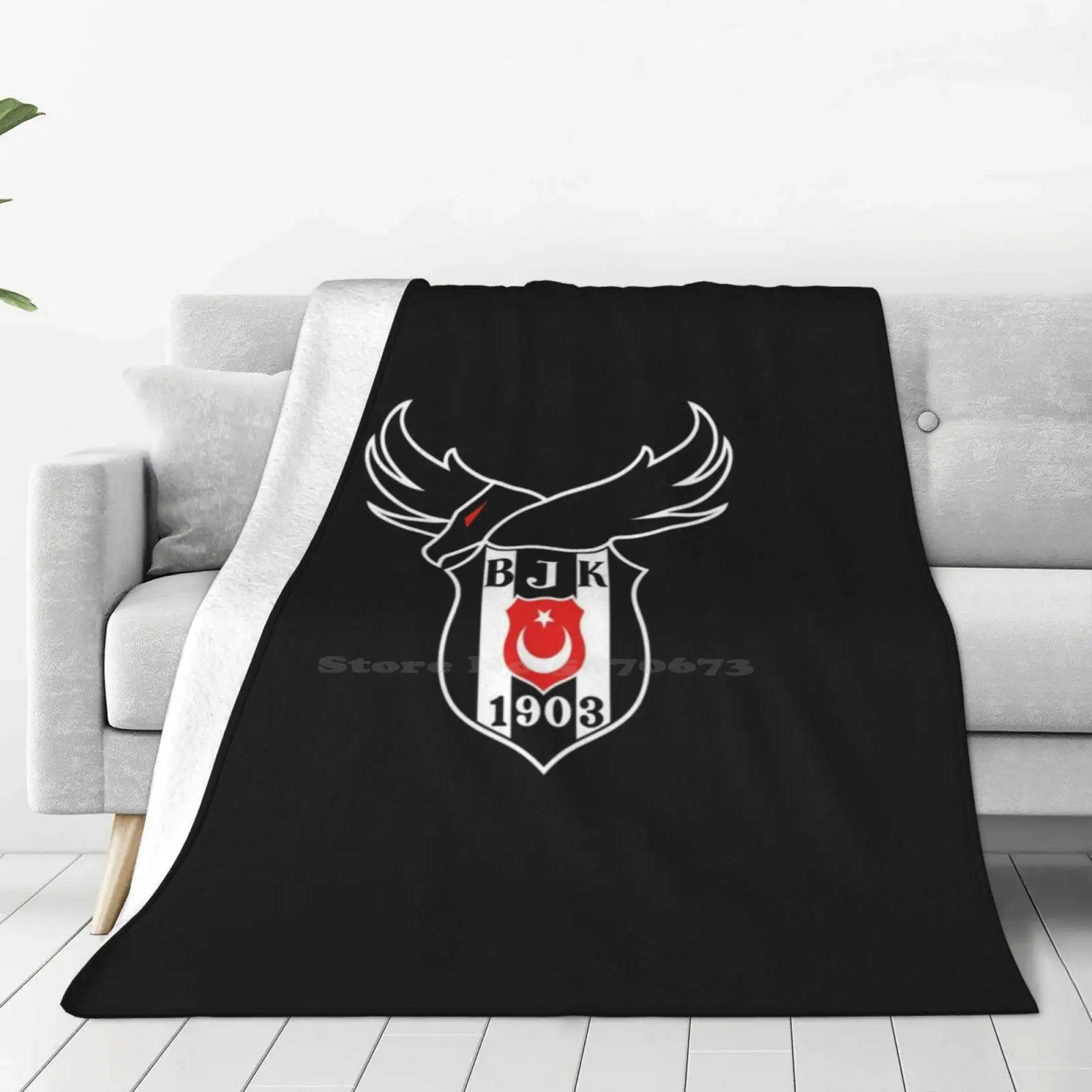 Besiktas 1903 For Home Sofa Bed Camping Car Plane Travel Portable Blanket Besiktas Jk Besiktas Spor Besiktas Football Turkish