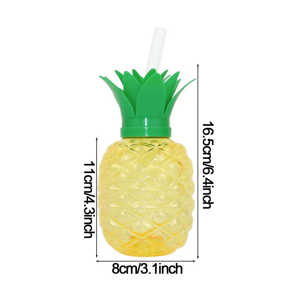 6-10 قطعة هاواي حفلة كوب بقشة الأناناس العنب الفراولة المانجو عصير شرب أكواب الفاكهة شرب أكواب الاستوائية زينة الحفلات