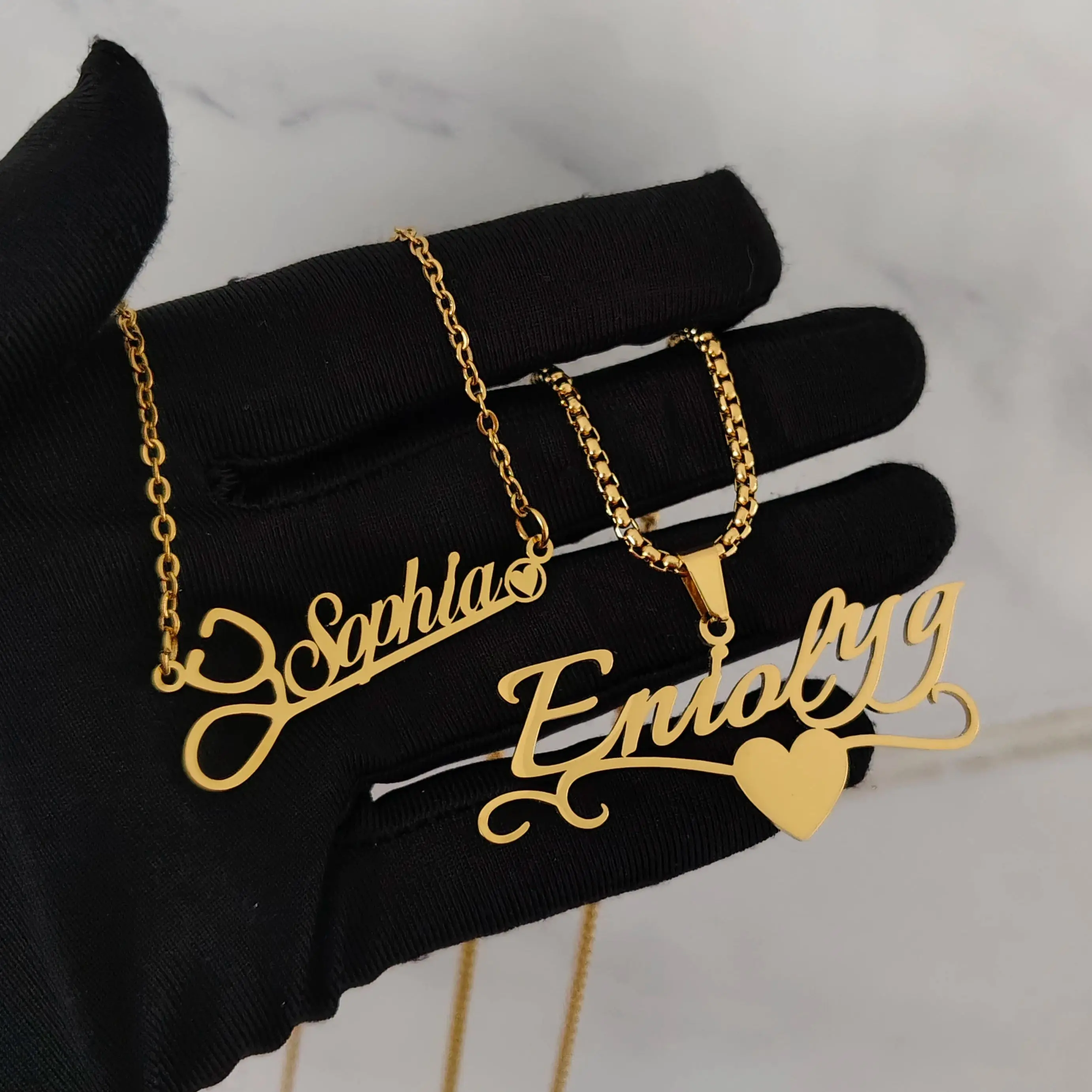 

DHQH индивидуальное имя кулон в форме сердца ожерелье персонализированное ожерелье с подвеской в виде буквы подарок на день рождения от производителя прямые продажи