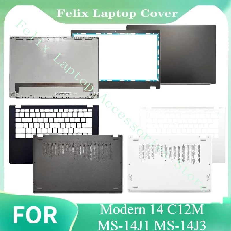 

New LCD Back Cover/Palmrest Upper /Laptop Bottom Cover Case For Modern 14 C12M MS-14J1 MS-14J3