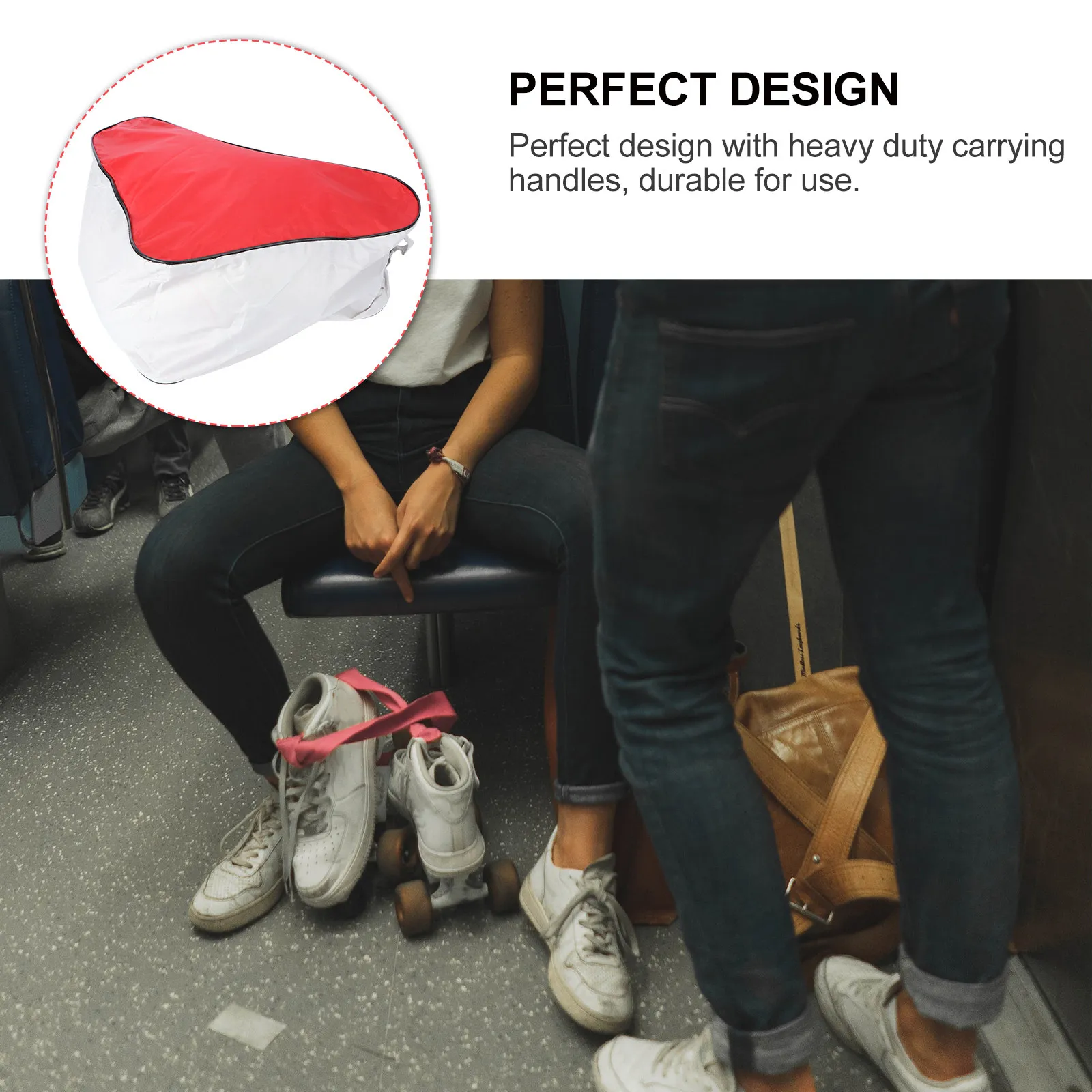 

Комплект из 2 сумок для роликовых коньков: на одно плечо, с прочной ручкой, для обуви, одежды, полотенец, яркий цвет, модный, для активного отдыха