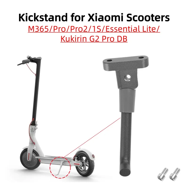

Gray Kickstand for Xiaomi M365/Pro/Pro2/1S/Essential Lite Kukirin G2 Pro DB Scooter Foot Support 8.5 inch Scooter Spare Parts