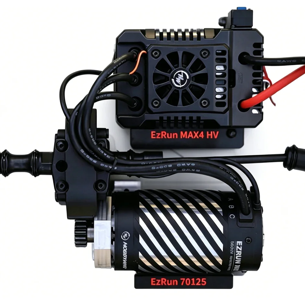 Hobbywing EZRUN MAX4 HV 300A Sensored ESC & 70125SD-560KV Brushless Motor For RC 1/5 1:5 RC Car Truck