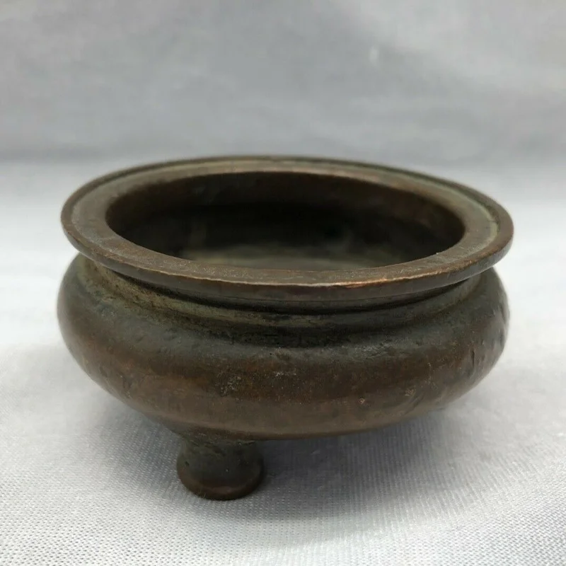 Chinese Old Antique Tibetan Buddhism Bronze Statue Incense Burner ART Collect