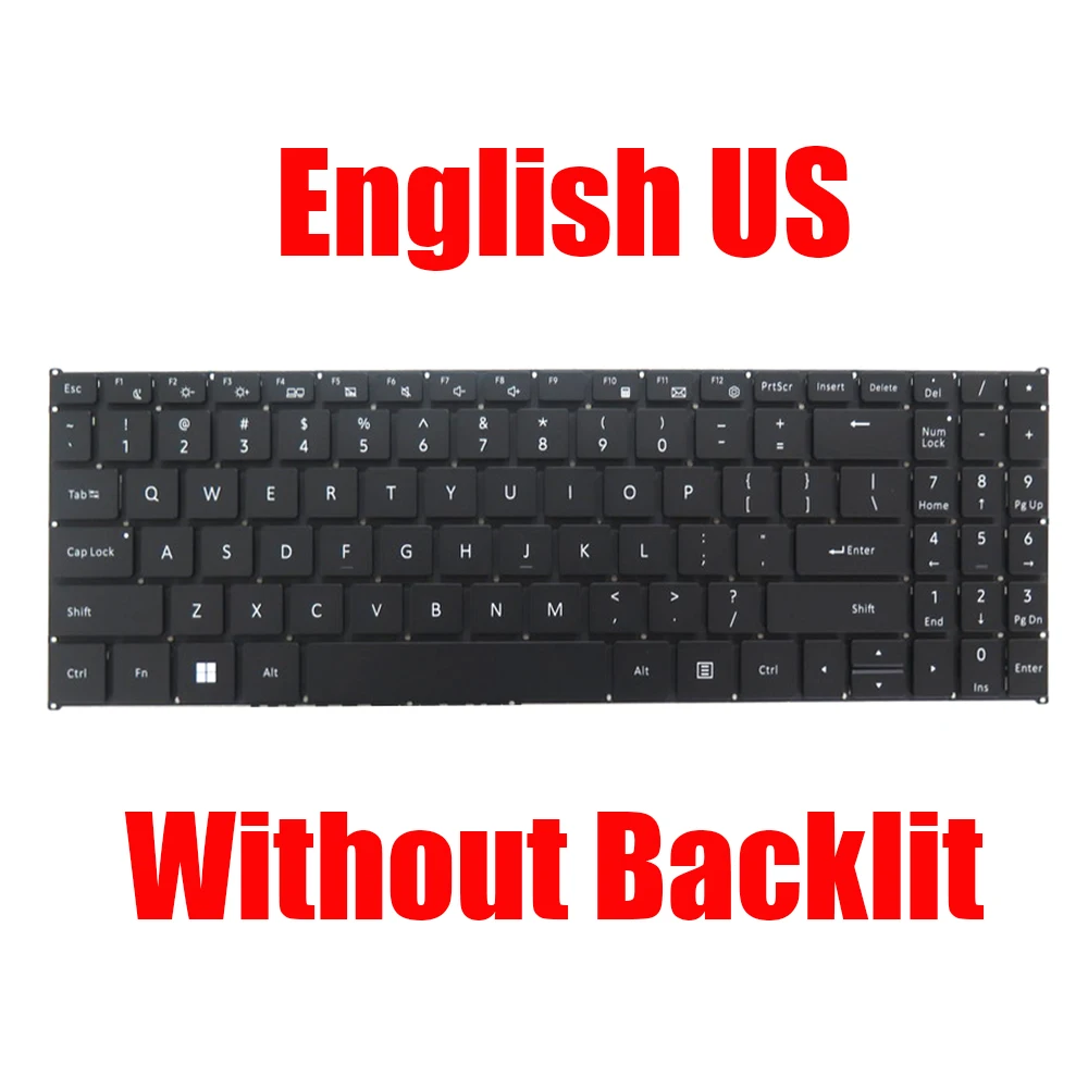 

Клавиатура ноутбука MB3252006 F0070-006 английская, США, черная, без подсветки, новая