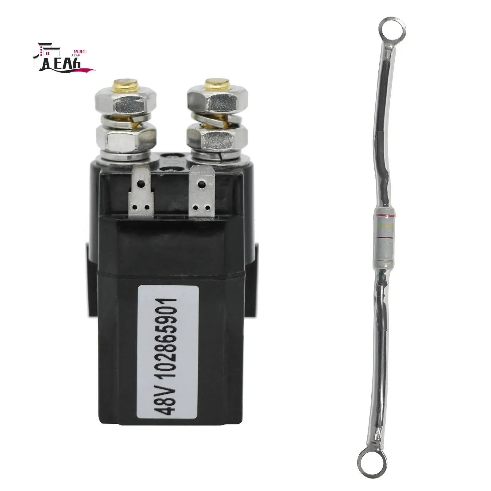 AEA6-Relay Resistance For Club Car Golf Cart 48 Volt Solenoid DS & Precedent 102865901 1014947