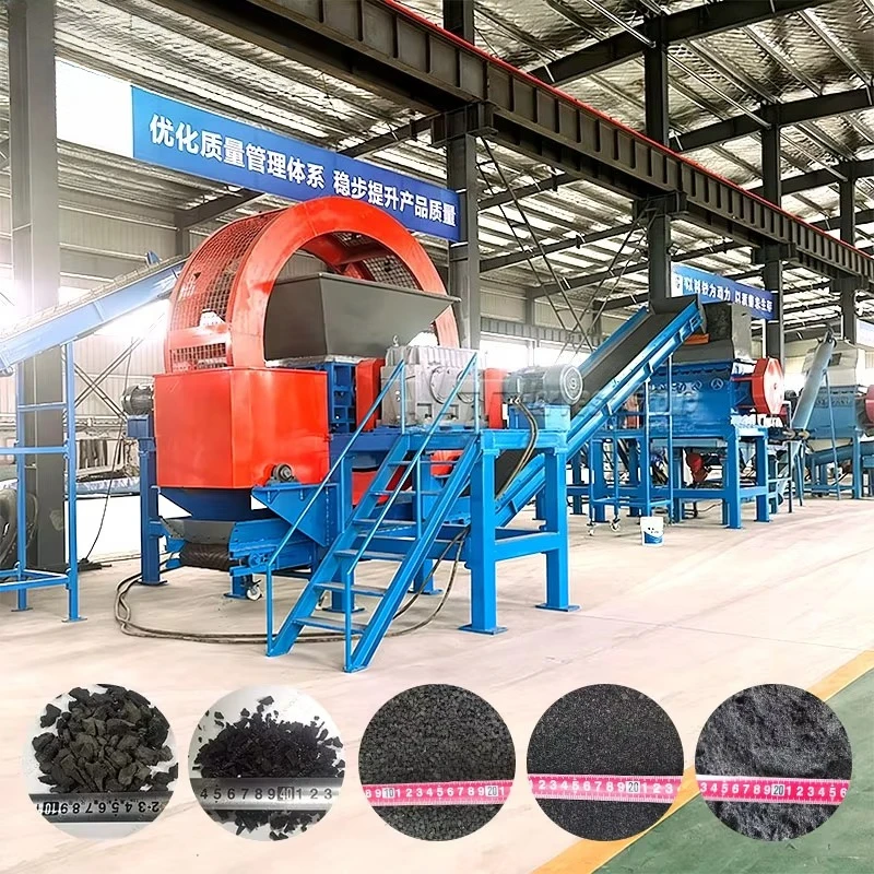 Complete Tire Processing Machine Waste Tire Recycling Plant Rubber Granule Production Equipment