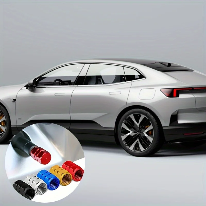 4pcs Car Tire Valve Caps Aluminum Alloy Car Wheel Tire Valve Caps Dustproof Car Motorcycle Truck Bike for USA AIR Valve Caps