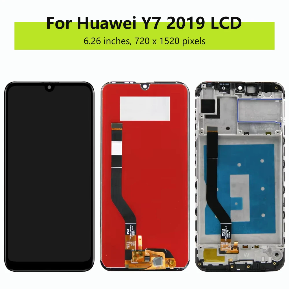 6.26\'\'Screen For Huawei Y7 2019 LCD Display Touch Screen Digitizer Assembly for huawei Y7 2019 DUB-LX1 LX3 LCD Replacement Parts