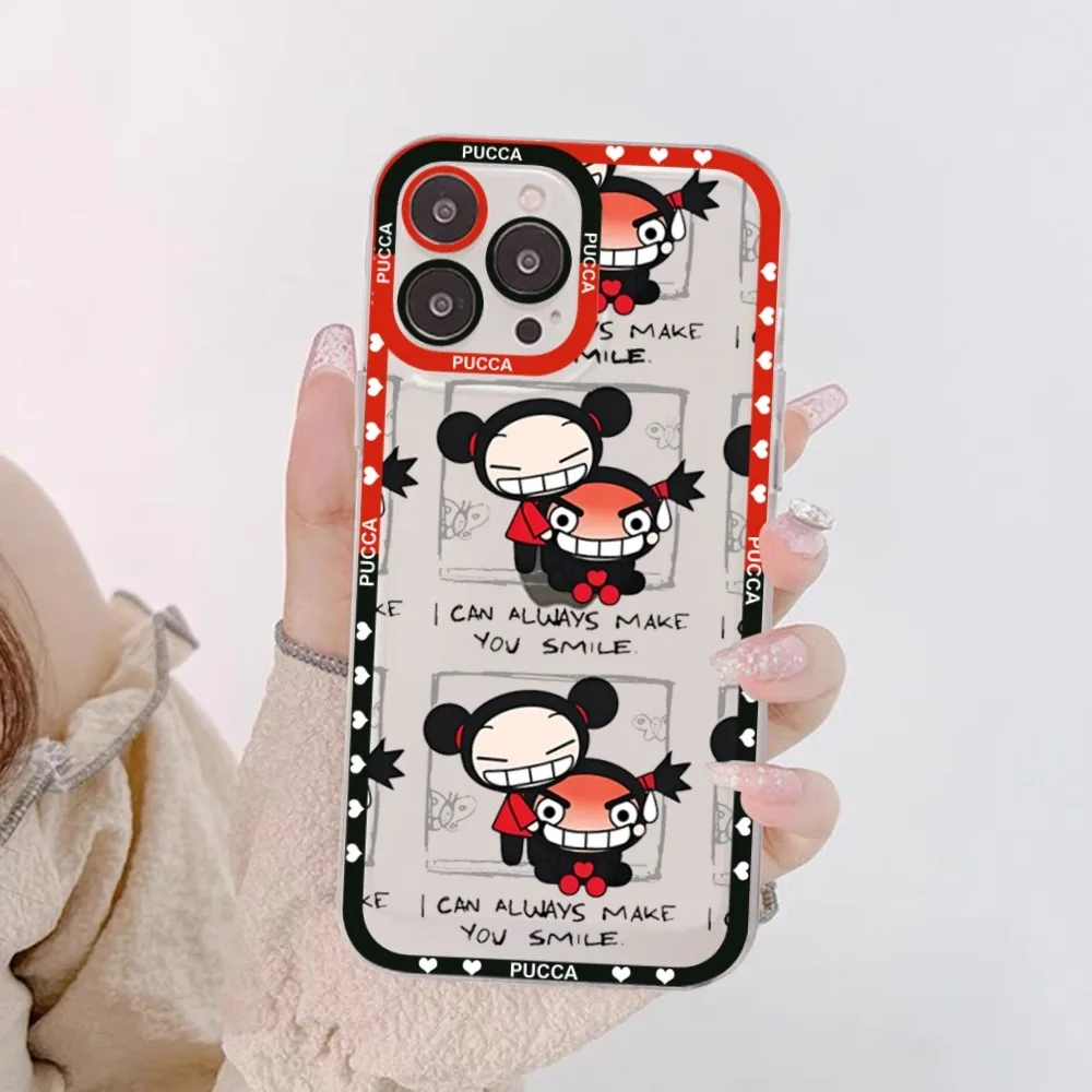 Cartoon Pucca Garu Phone Case For Samsung A 10 20 30 70 13 21 32 72 22 51 52 53 71 73 32 4g 32 5g Fundas