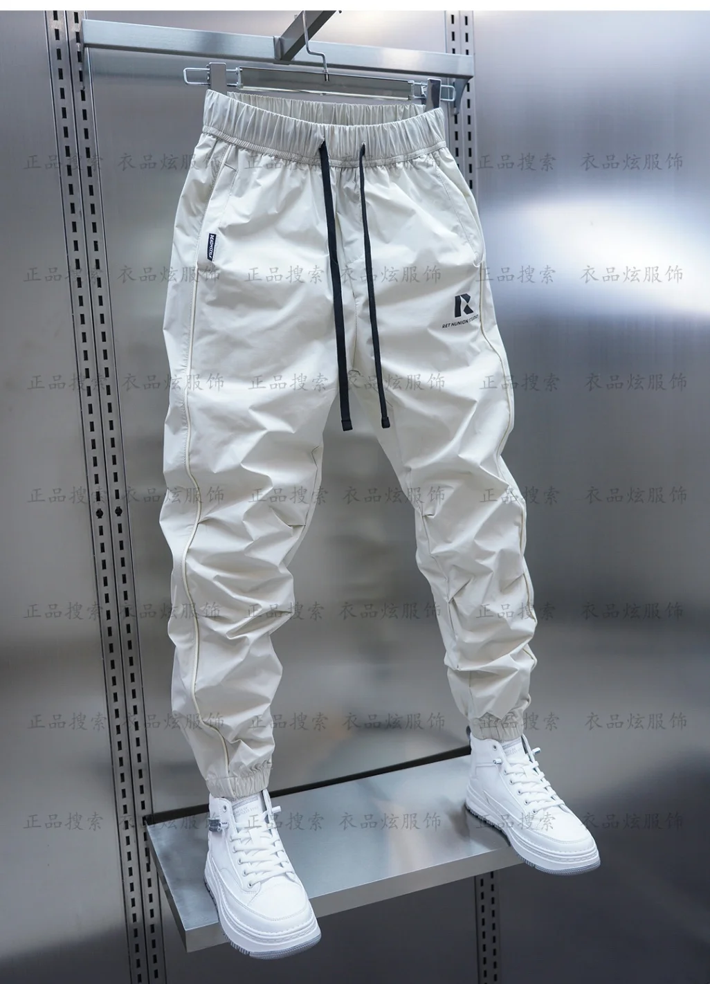 2025 春秋のメンズズボンファッションストリートジョガーパンツ男性カジュアル男性服弾性ウエストスウェットパンツカーゴパンツ