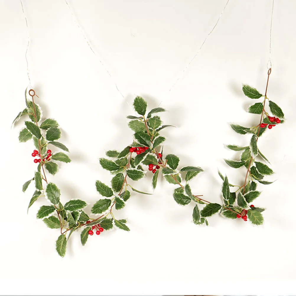 

1Pcs Simulation Christmas Rattan Berry Branch Decoration DIY Xmas Ornament 170cm Long Realistic Berries Vine
