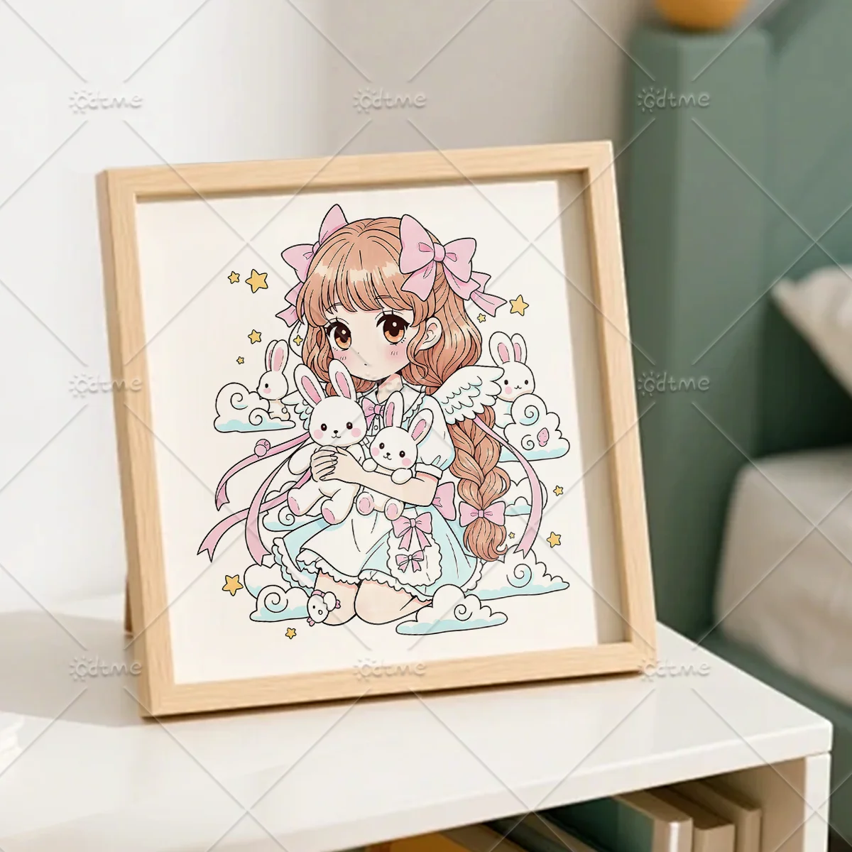 Anti-Angst Anime Kawaii Mädchen Malbuch für Erwachsene DIY Mal- und Zeichenkunst-Aktivitätsbuch Perfektes Geschenk zur Entspannung – Detail 5