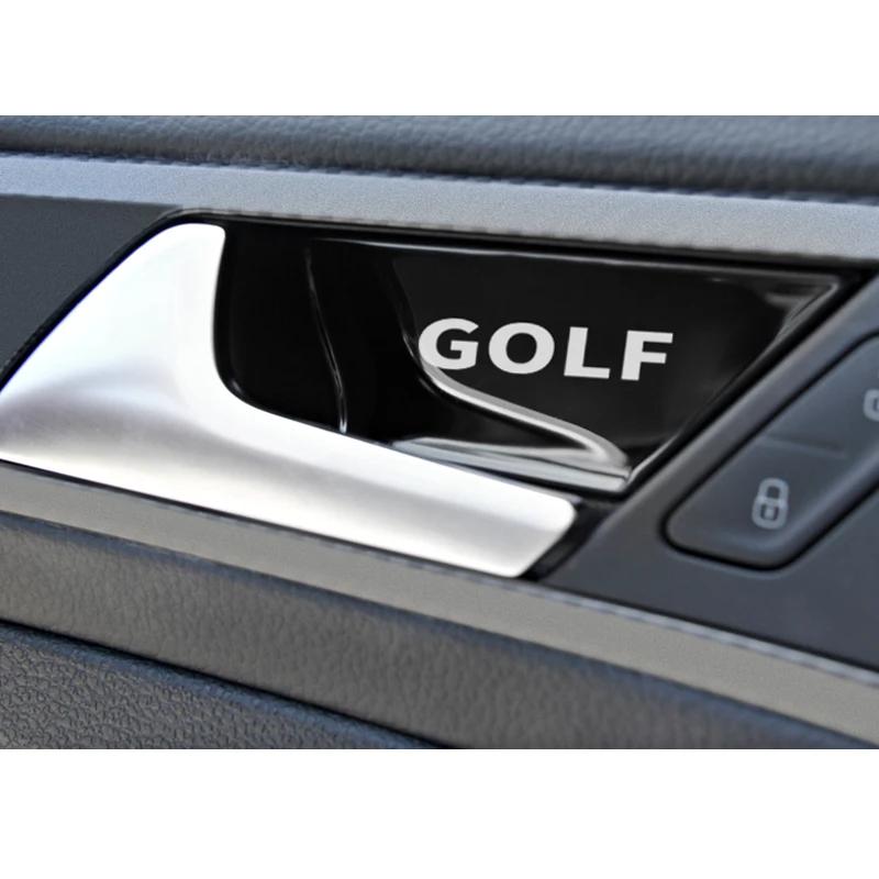 4 قطعة مقبض الباب زخرفة غطاء سيارة ل Volkswagen VW سيارة الداخلية جولف 7 باسات TiguanT-cross اكسسوارات السيارات تصفيف السيارة