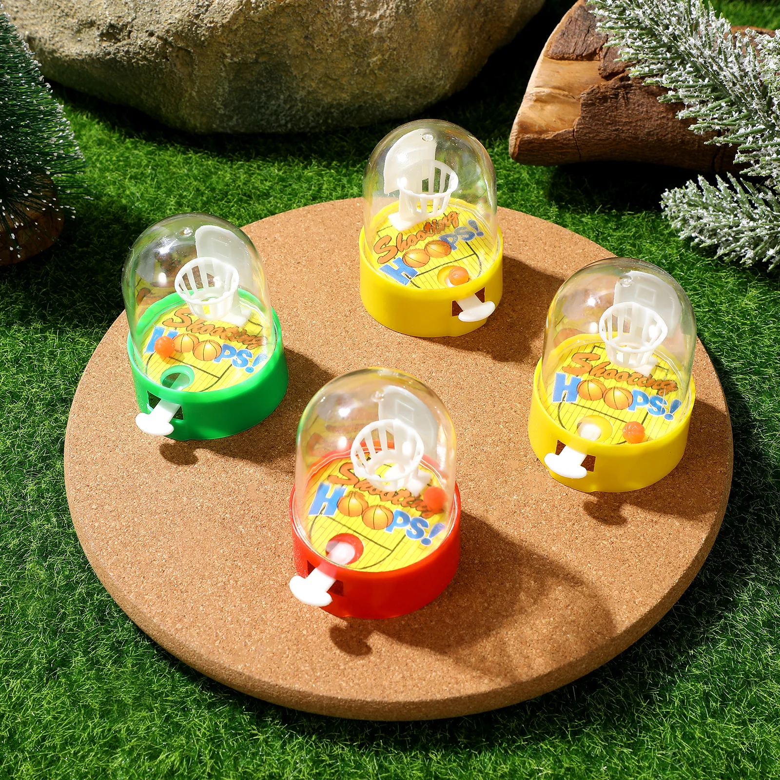 

20 Pcs Fingertip Shot Machine Desktop Mini Basketball Game Kids Sports Toys Fun Plastic Child