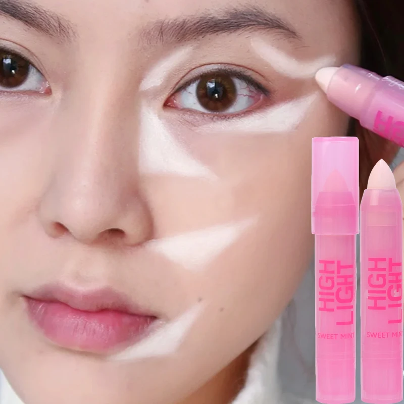 방수 매트 하이라이터 컨투어링 스틱 크림 파우더 텍스처 페이셜 애쉬 다크 브라운 코 섀도우 쉐이핑 펜슬, 내추럴 메이크업