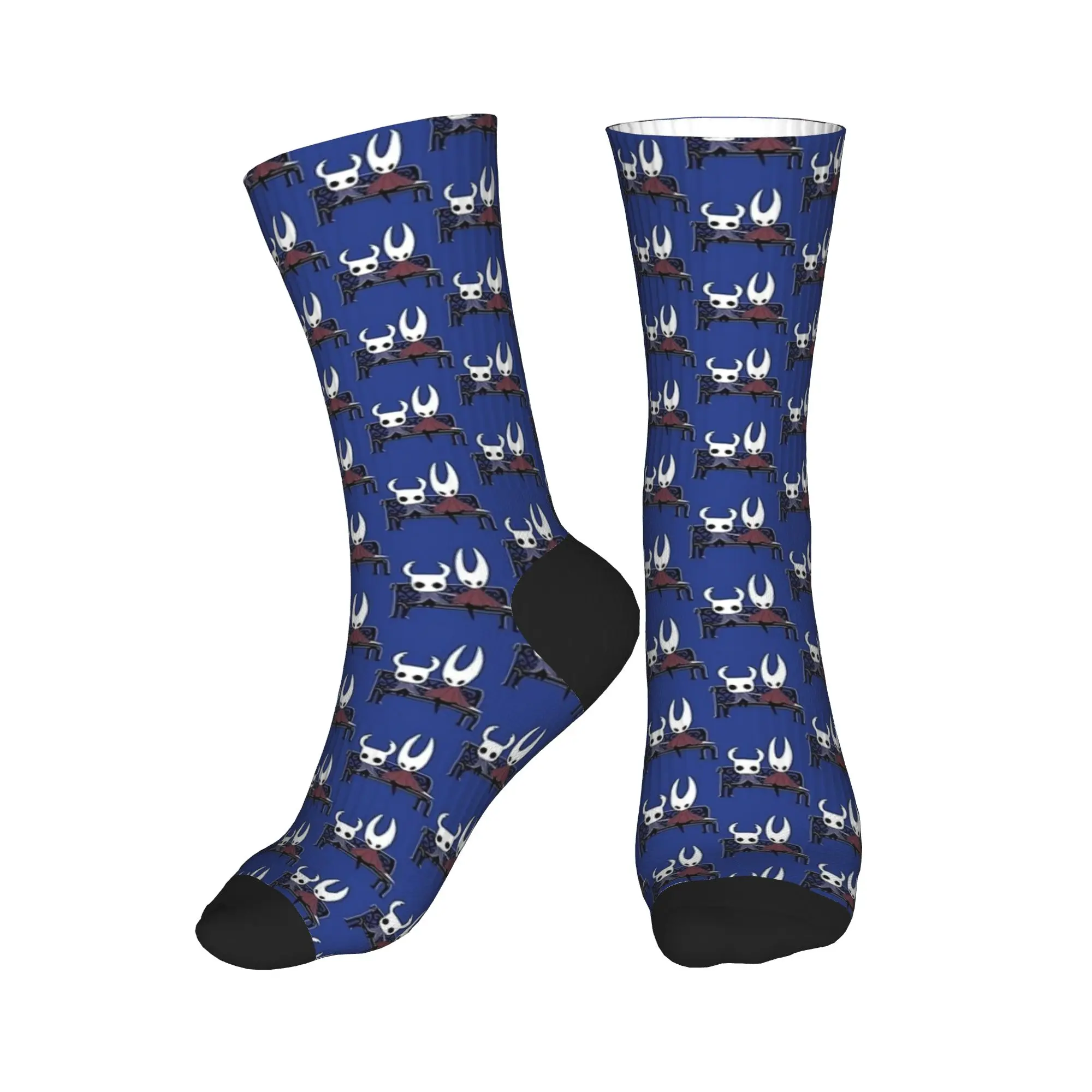 Hollow Knight Protagonists Socks  Graphic Stockings Anti Sweat Men Socks High Quality Spring Vintage Skateboard Socks