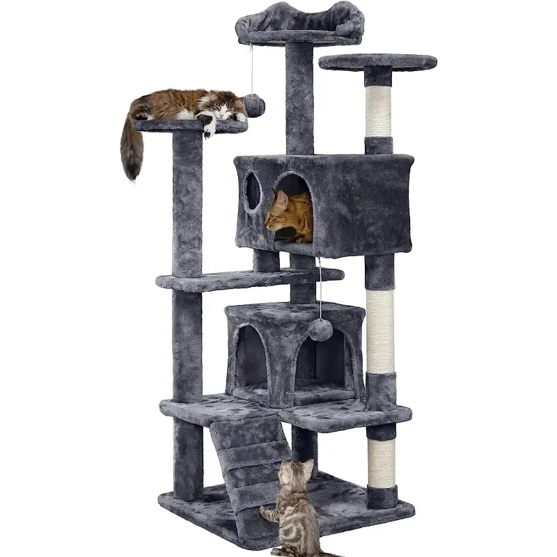 

Pet Toy Large Cat Tree Tower Houses Cratcher Climbing Cat Tree