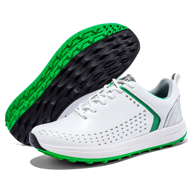 Golf shoes, men's shoes, breathable golf equipment, men's golf shoes, waterproof and anti slip long nails