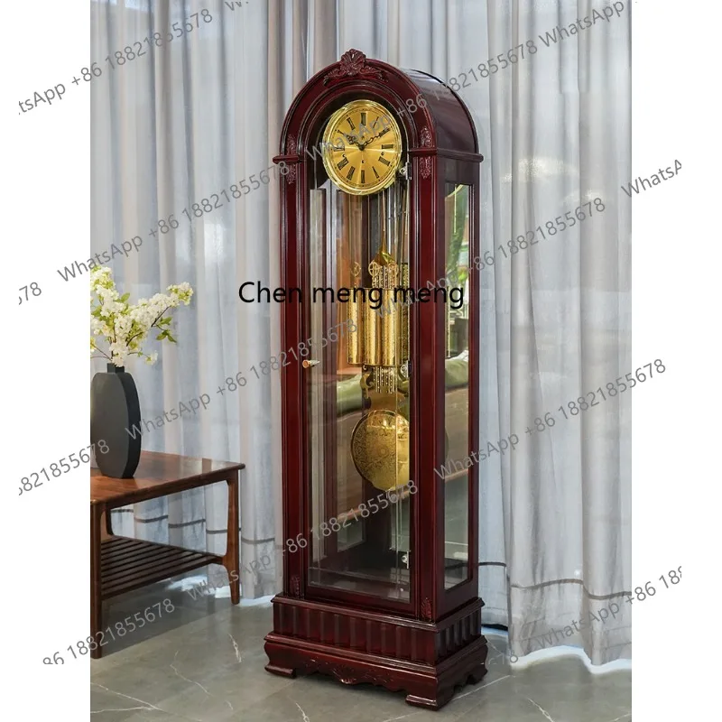 

German Helmler movement floor clock living room large seat clock retro European vertical pendulum clock