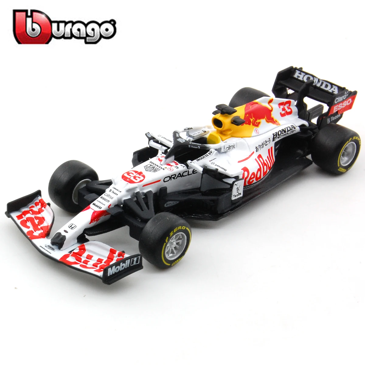 Bburago 1:43 Red Bull Racing TAG Heuer RB16b 2021 # 33, MAX Verstappen, Legierung, Luxusfahrzeug, Druckgussautos, Modell, Spielzeugsammlung, Geschenk