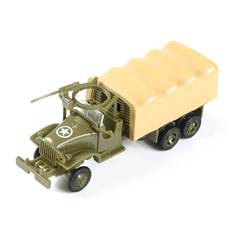 4D Model 1/72 Jimsy Geallieerde Truck Cckw353 Off-Road Voertuig Lijm Gratis Montage Model Militaire Speelgoed Auto 2 Stks/set