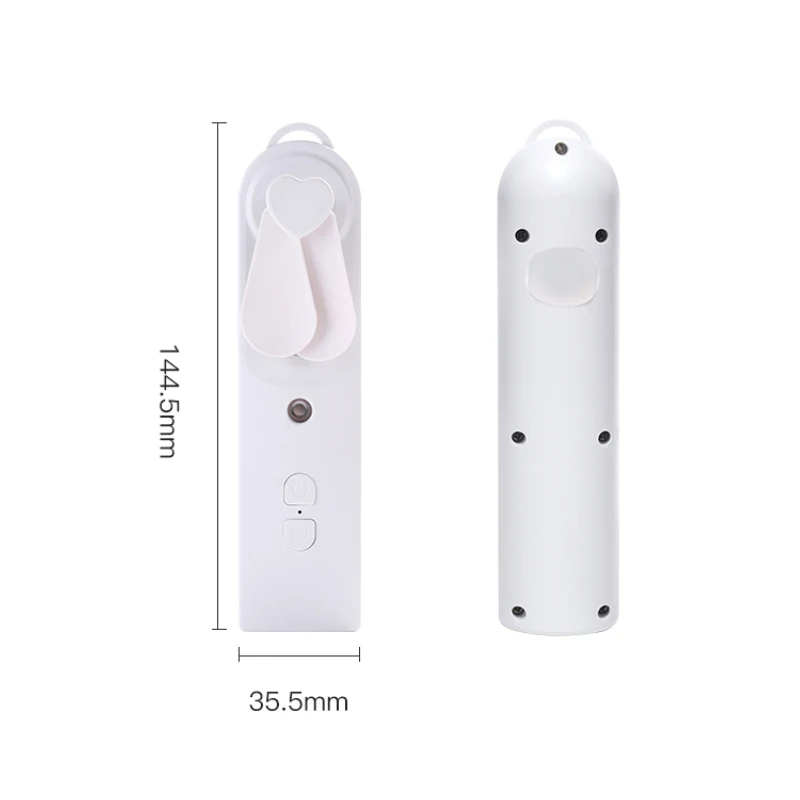 Steamer facial portátil com ventilador, nano pulverizador, umidificador hidratante, ferramenta de cuidados com a pele, USB, 30ml