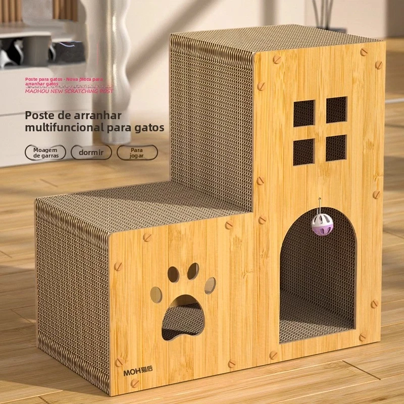 

Двухслойная лестница, вилла, царапающая доска, износостойкая рама для скалолазания, Jum-платформа, игрушки для котят, товары для домашних животных