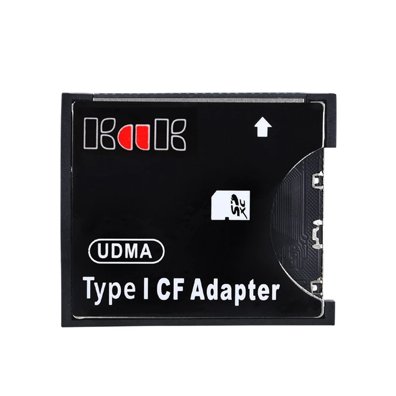 Black Adapter Plastic Adapter Support SD SDHC SDXC MMC Card To Standard Compact Flash Type I Card Reader Converter