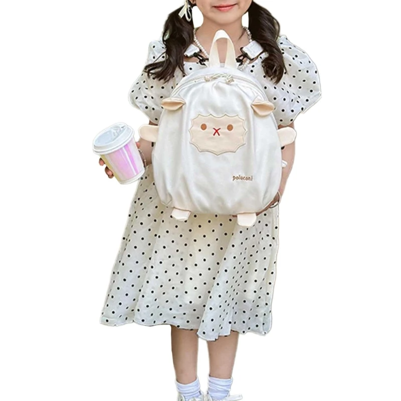 Mochila para niños, mochila oveja dibujos animados para niñas, bolso cruzado estilo japonés, mochila viaje, bolso