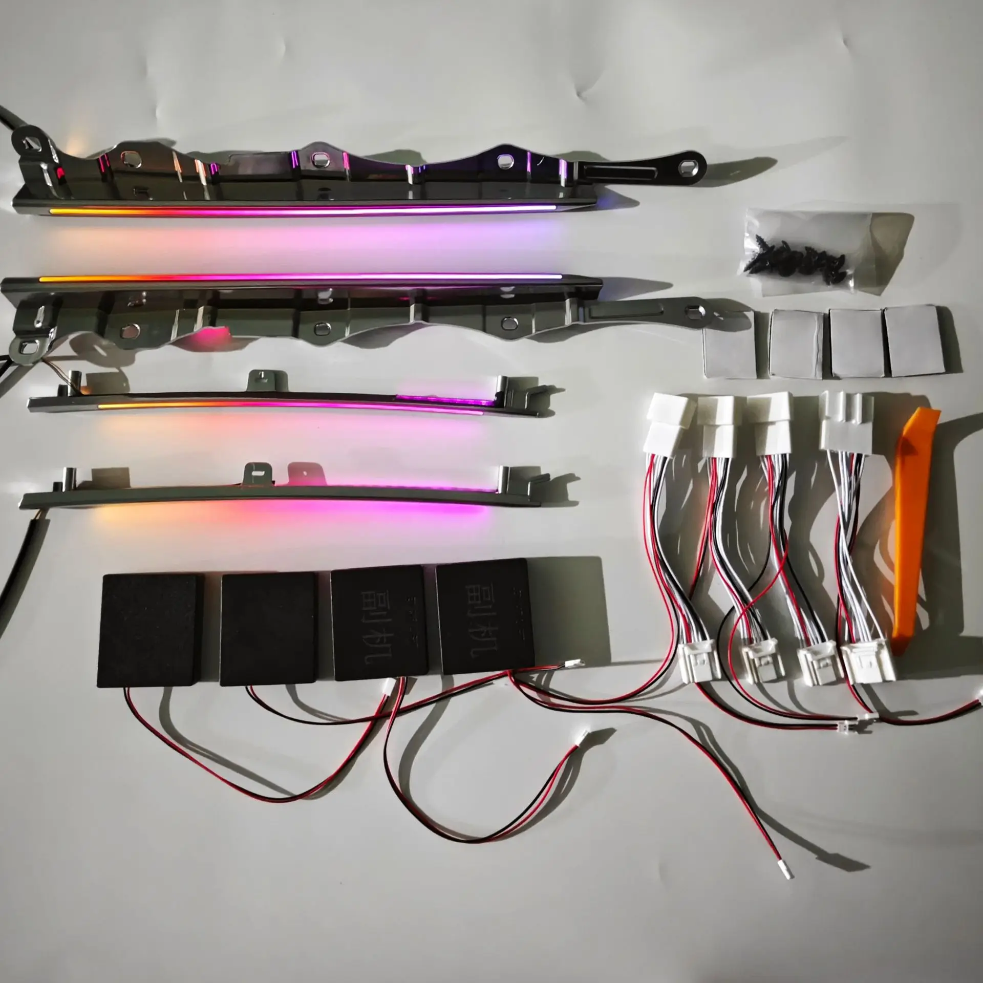 64 colors Set of 4pcs For Toyota Camry Interior atmosphere light automotive decorative light door panel light for CAMRY 2025 - view 4