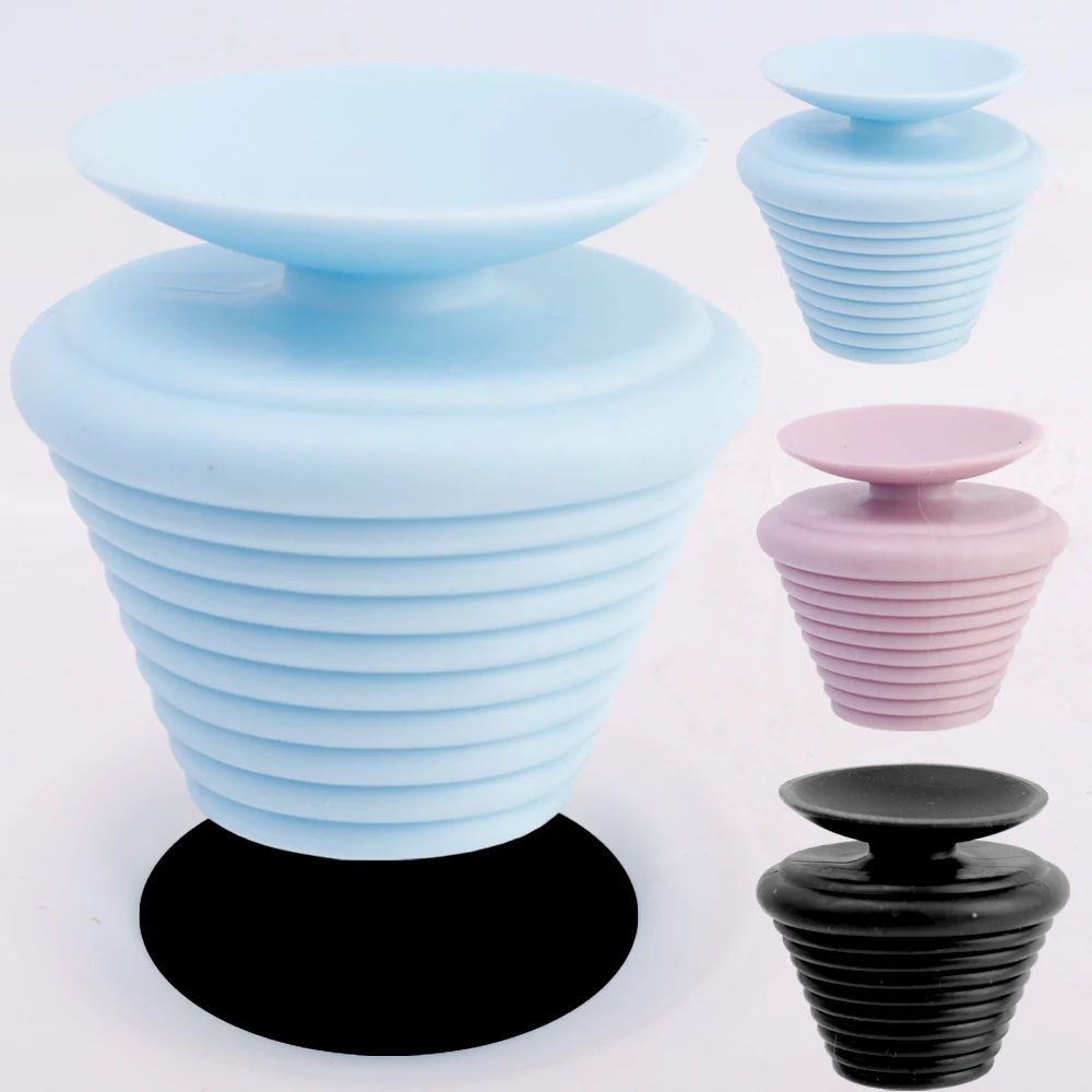 Silicone Sink Overflow Plugs Creative Folding Vase Shape Bathtub Water Saver Anti-Deodorant Anti-insect Bath Decoration Supplies