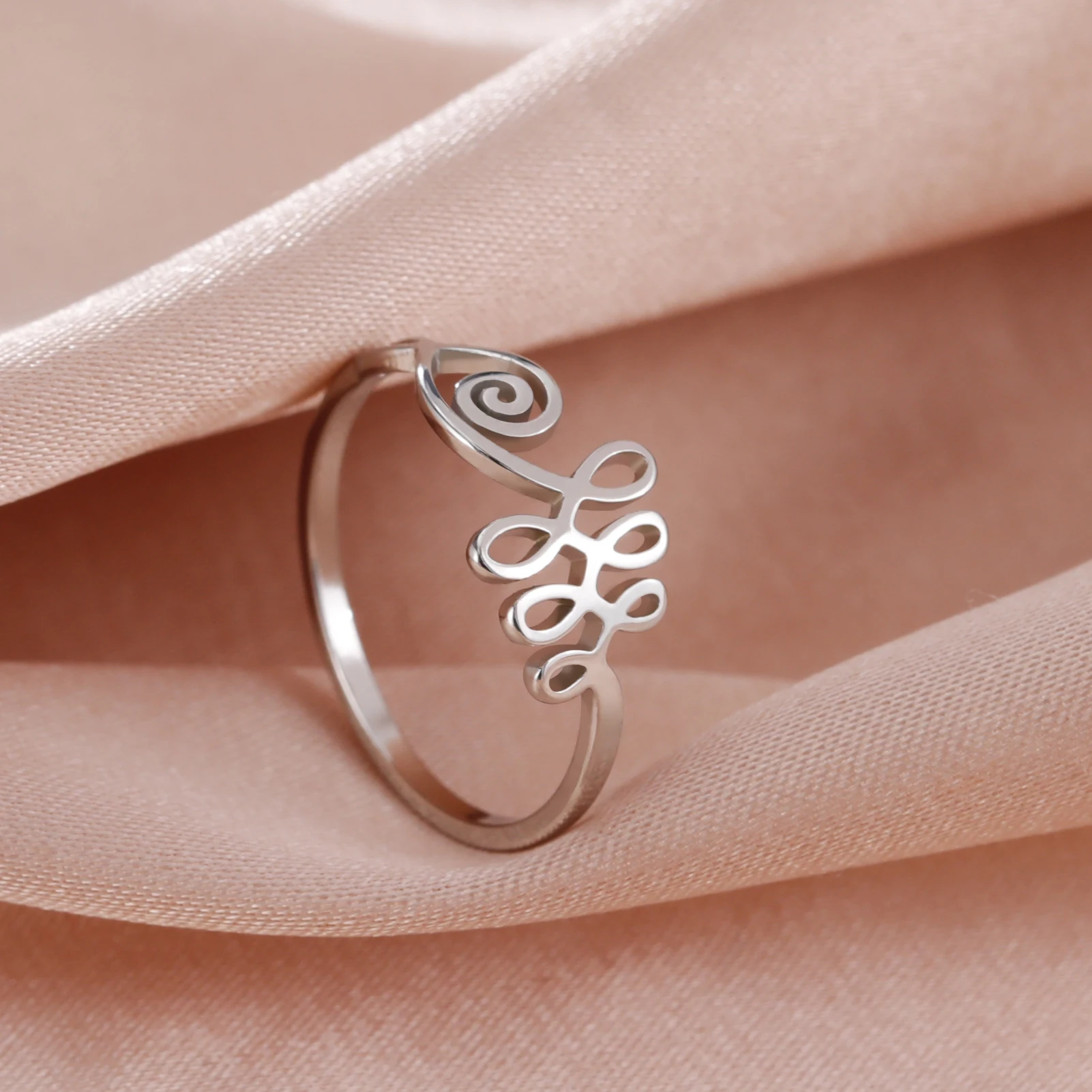 HIPEE New Design Hollow Musical Note Women Rings Rune Charms Finger Ring Unisex Birthday Jewelry Gift Accessories