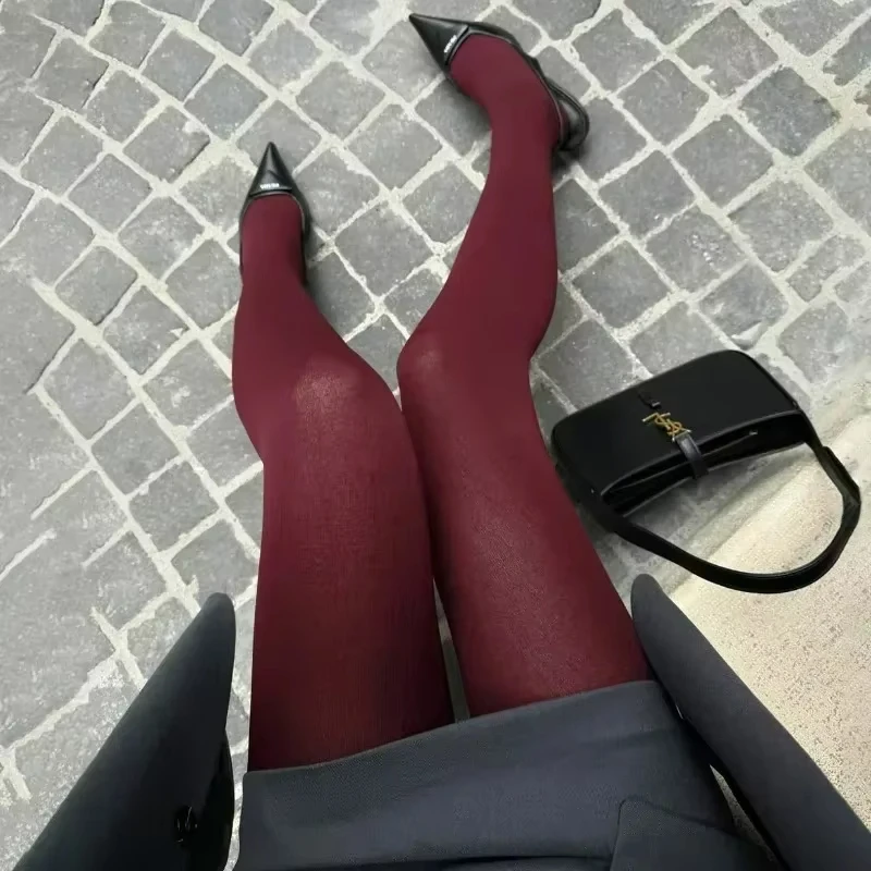 Kave – collants doux de couleur unie 80D, semi-oppaques, taille haute, pour femmes, bas noir, grande taille, automne hiver 2024