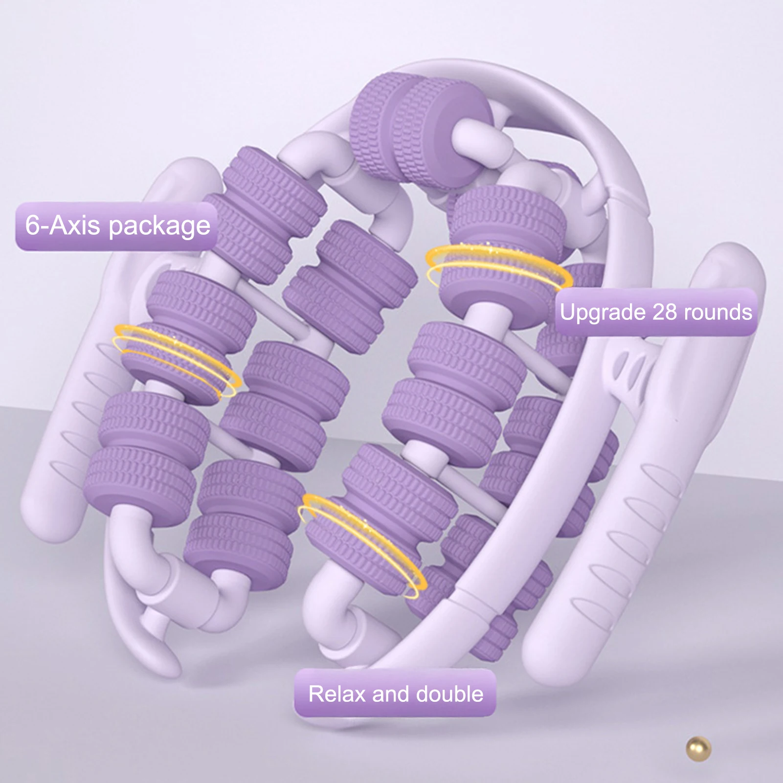 

28 Wheel Leg Massager Ring Leg Roller For Muscle Relaxation Slimming Yoga Wheel Massage Tool For Legs And Calves